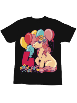 Koszulka Koszulka Dziecięca Kucyk Urodziny [WYBIERZ WIEK] - Śmieszne T-Shirty z Nadrukami ?