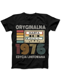 Koszulka Koszulka Damska Kaseta Oryginalna [WYBIERZ ROCZNIK I IMIĘ] Edycja Limitowana - Śmieszne T-Shirty z Nadrukami ?