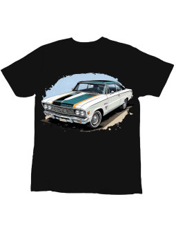 Koszulka Koszulka Dziecięca Classic Muscle Car Czarna - Śmieszne T-Shirty z Nadrukami ?