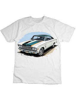 Koszulka Koszulka Dziecięca Classic Muscle Car Biała - Śmieszne T-Shirty z Nadrukami ?