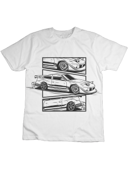 Koszulka Koszulka Dziecięca Nissan 180sx Biała - Śmieszne T-Shirty z Nadrukami ?