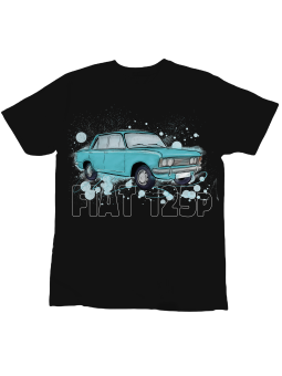 Koszulka Koszulka Dziecięca Fiat 125p Czarna - Śmieszne T-Shirty z Nadrukami ?