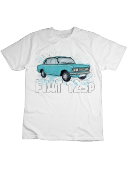 Koszulka Koszulka Dziecięca Fiat 125p Biała - Śmieszne T-Shirty z Nadrukami ?