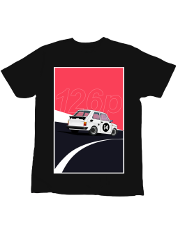 Koszulka Koszulka Dziecięca Fiat 126p Czarna - Śmieszne T-Shirty z Nadrukami ?