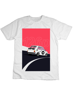 Koszulka Koszulka Dziecięca Fiat 126p Biała - Śmieszne T-Shirty z Nadrukami ?