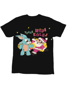 Koszulka Koszulka Dziecięca Teraz Moja Kolej Czarna - Śmieszne T-Shirty z Nadrukami ?