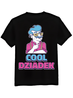 Koszulka Koszulka Męska Cool Dziadek Czarna - Prezent na Dzień Dziadka ?