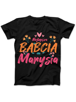 Koszulka Koszulka Damska Najlepsza Babcia [WYBIERZ IMIĘ] - Śmieszne T-Shirty z Nadrukami ?