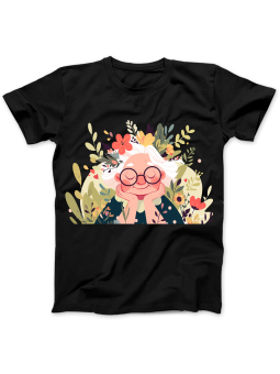 Koszulka Koszulka Damska Babcia w Kwiatach Czarna - Prezent na Dzień Babci ?