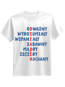 Koszulka Koszulka Męska Dziadek Krzyżówka Biała - Prezent na Dzień Dziadka ?