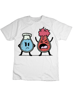 Koszulka Koszulka Dziecięca Probówki Biała - Śmieszne T-Shirty z Nadrukami ?