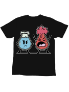 Koszulka Koszulka Dziecięca Probówki Czarna - Śmieszne T-Shirty z Nadrukami ?