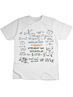 Koszulka Koszulka Dziecięca Kolejny Piękny Dzień w Szkole Biała - Śmieszne T-Shirty z Nadrukami ?