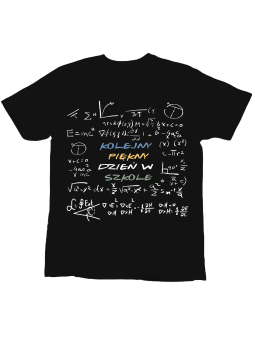 Koszulka Koszulka Dziecięca Kolejny Piękny Dzień w Szkole Czarna - Śmieszne T-Shirty z Nadrukami ?