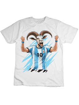 Koszulka Koszulka Dziecięca Argentyna GOAT Biała - Śmieszne T-Shirty z Nadrukami ?