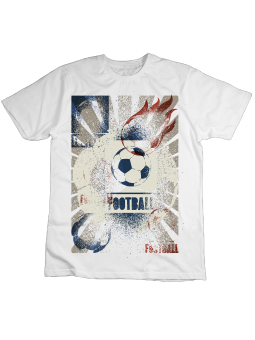 Koszulka Koszulka Dziecięca Old Football Biała - Śmieszne T-Shirty z Nadrukami ?