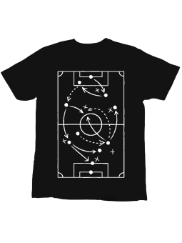 Koszulka Koszulka Dziecięca Piłkarska Taktyka Czarna - Śmieszne T-Shirty z Nadrukami ?
