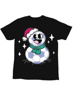 Koszulka Koszulka Dziecięca Piłka Bałwan Czarna - Śmieszne T-Shirty z Nadrukami ?