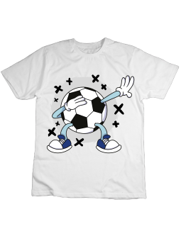 Koszulka Koszulka Dziecięca Piłka Nożna DAB Biała - Śmieszne T-Shirty z Nadrukami ?