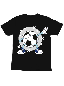 Koszulka Koszulka Dziecięca Piłka Nożna DAB Czarna - Śmieszne T-Shirty z Nadrukami ?