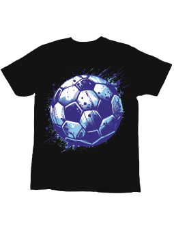 Koszulka Koszulka Dziecięca Piłka Splash Czarna - Śmieszne T-Shirty z Nadrukami ?