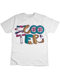 Koszulka Koszulka Dziecięca Scooter Napis Biała - Śmieszne T-Shirty z Nadrukami ?