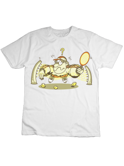 Koszulka Koszulka Dziecięca Śmieszny Tenisista Biała - Śmieszne T-Shirty z Nadrukami ?