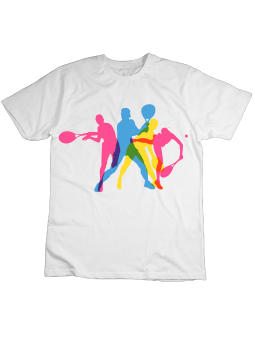 Koszulka Koszulka Dziecięca Tenisiści Biała - Śmieszne T-Shirty z Nadrukami ?