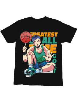 Koszulka Koszulka Dziecięca Basketball Anime Goat Czarna - Śmieszne T-Shirty z Nadrukami ?