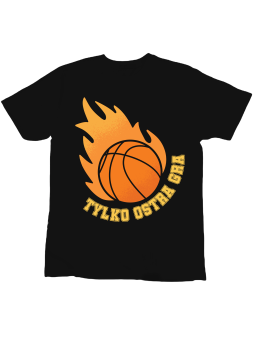 Koszulka Koszulka Dziecięca Tylko Ostra Gra Czarna - Śmieszne T-Shirty z Nadrukami ?