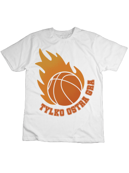 Koszulka Koszulka Dziecięca Tylko Ostra Gra Biała - Śmieszne T-Shirty z Nadrukami ?