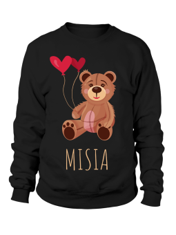 Bluza Damska Misia z Sercem - Śmieszne T-Shirty z Nadrukami ?