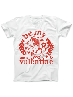 Koszulka Koszulka Damska Be My Valentine Biała - Prezent na Dzień Babci ?