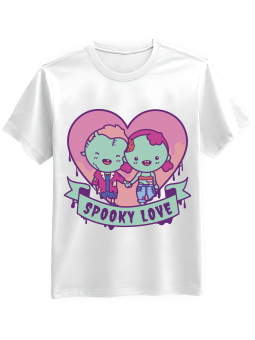 Koszulka Koszulka Męska Spooky Love Biała - Prezent na Dzień Dziadka ?