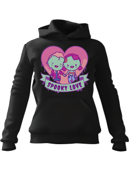 Bluza Męska z kapturem Spooky Love - Śmieszne gadżety z Nadrukami ?