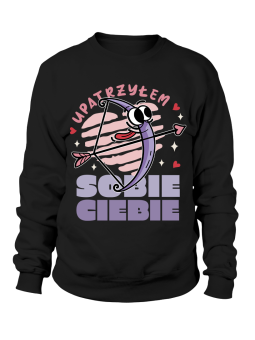 Bluza Męska Upatrzyłem Sobie Ciebie Czarna - Śmieszne T-Shirty z Nadrukami ?