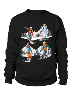 Bluza Damska Snowboardziści - Śmieszne T-Shirty z Nadrukami ?