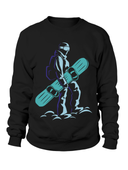 Bluza Męska Snowboarder Czarna - Śmieszne T-Shirty z Nadrukami ?
