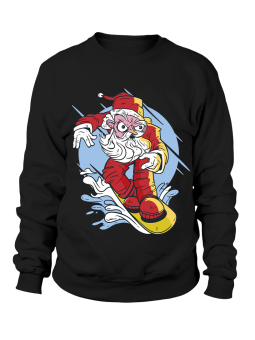 Bluza Męska Snowboard Mikołaj - Śmieszne T-Shirty z Nadrukami ?