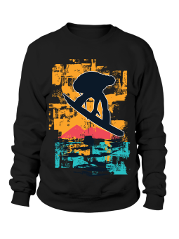 Bluza Damska Sunset Snowboard - Śmieszne T-Shirty z Nadrukami ?