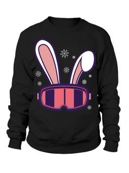 Bluza Męska Snowboard Zając - Śmieszne T-Shirty z Nadrukami ?