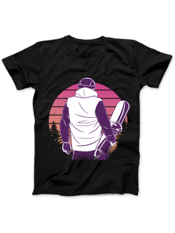 Koszulka Koszulka Damska Snowboarder Zachód Czarna - Śmieszne T-Shirty z Nadrukami ?