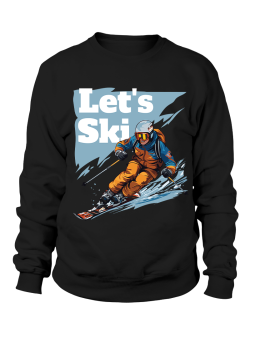 Bluza Męska Let's Ski - Śmieszne T-Shirty z Nadrukami ?