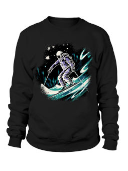 Bluza Męska Gwiezdny Narciarz Czarna - Śmieszne T-Shirty z Nadrukami ?