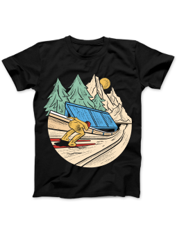 Koszulka Koszulka Damska Skoczek Narciarski Czarna - Śmieszne T-Shirty z Nadrukami ?