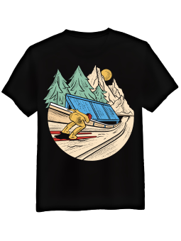 Koszulka Koszulka Męska Skoczek Narciarski Czarna - Śmieszne T-Shirty z Nadrukami ?