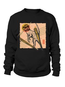 Bluza Męska Surykatka Skoczek Narciarski - Śmieszne T-Shirty z Nadrukami ?