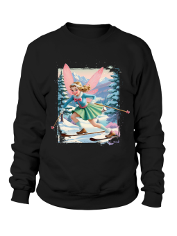 Bluza Damska Wróżka Na Nartach - Śmieszne T-Shirty z Nadrukami ?