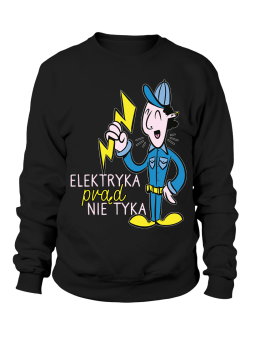 Bluza Męska Elektryka Prąd Nie Tyka - Śmieszne T-Shirty z Nadrukami ?