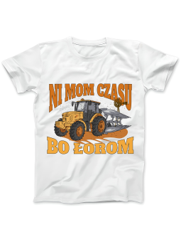 Koszulka Koszulka Damska Ni Mom Czasu Biała - Śmieszne T-Shirty z Nadrukami ?